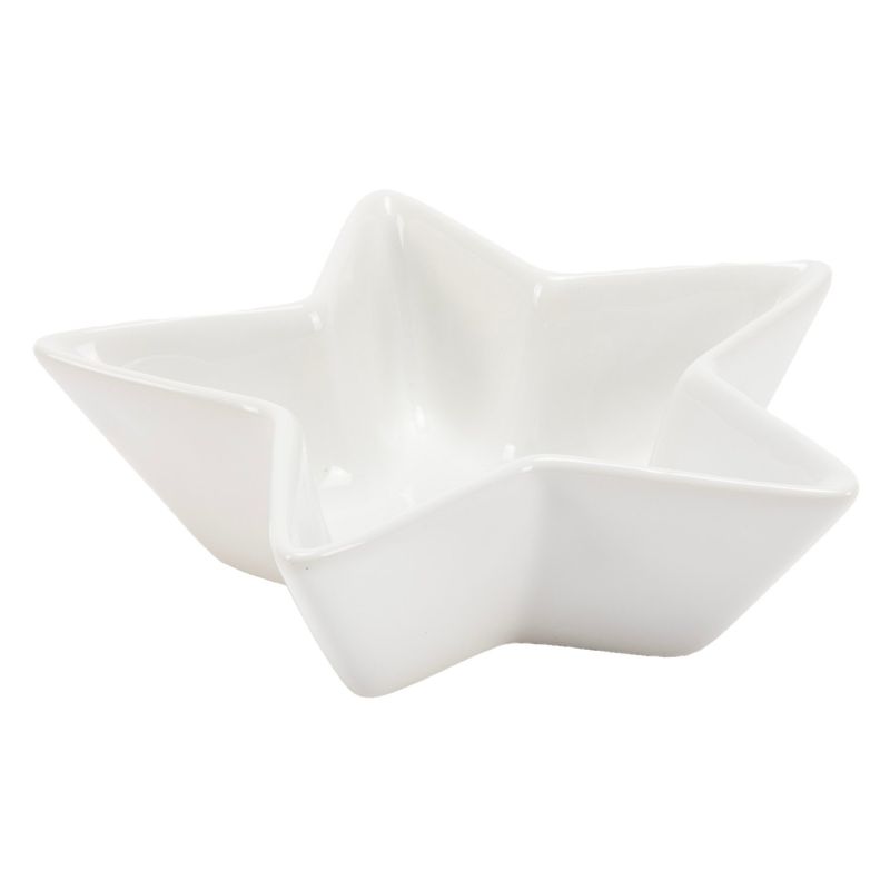 ROBERTA ALLEN - Fuente Estrella Blanca 19 x 18 x 5 cm Navidad Roberta Allen