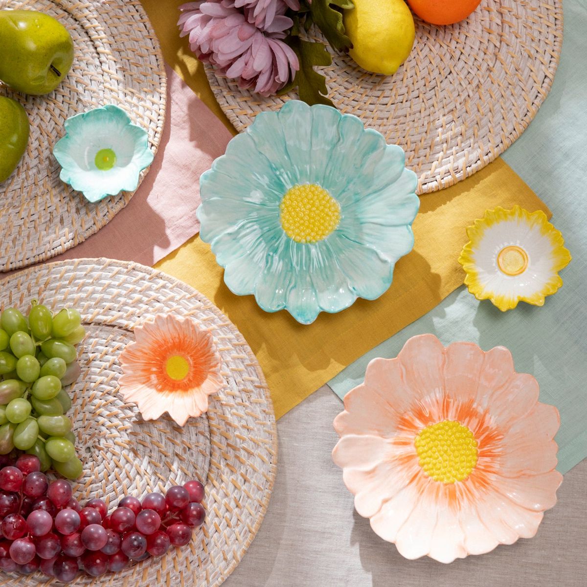 ROBERTA ALLEN - Bowl Roberta Allen Flori Naif 9.5 cm Gres Multicolor