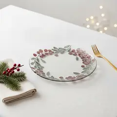 ROBERTA ALLEN - Plato Postre 21 Cm Eucalyptus Navidad