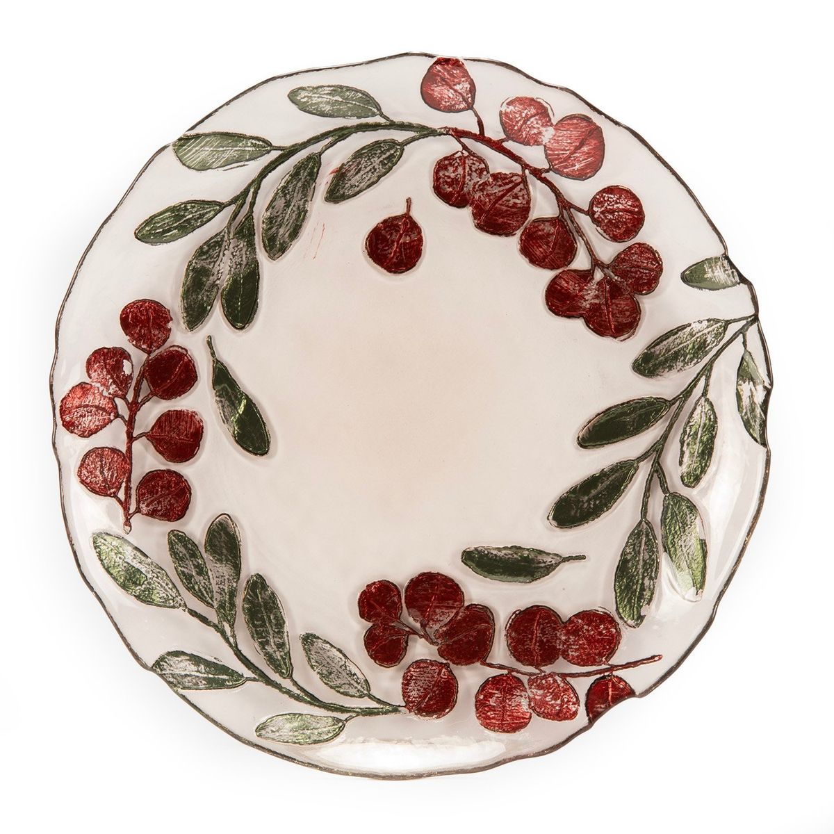 ROBERTA ALLEN - Plato Postre 21 Cm Eucalyptus Navidad Roberta Allen