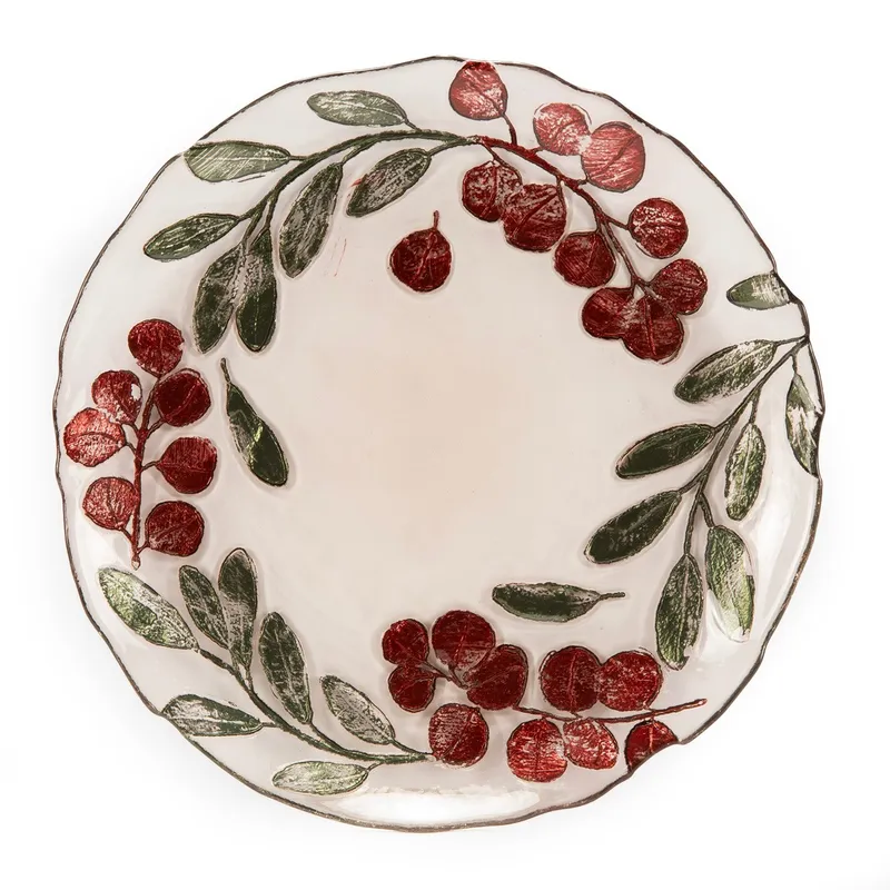 ROBERTA ALLEN - Plato Postre 21 Cm Eucalyptus Navidad Roberta Allen