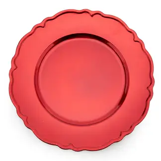 ROBERTA ALLEN - Plato Base Rojo Roma Redondo