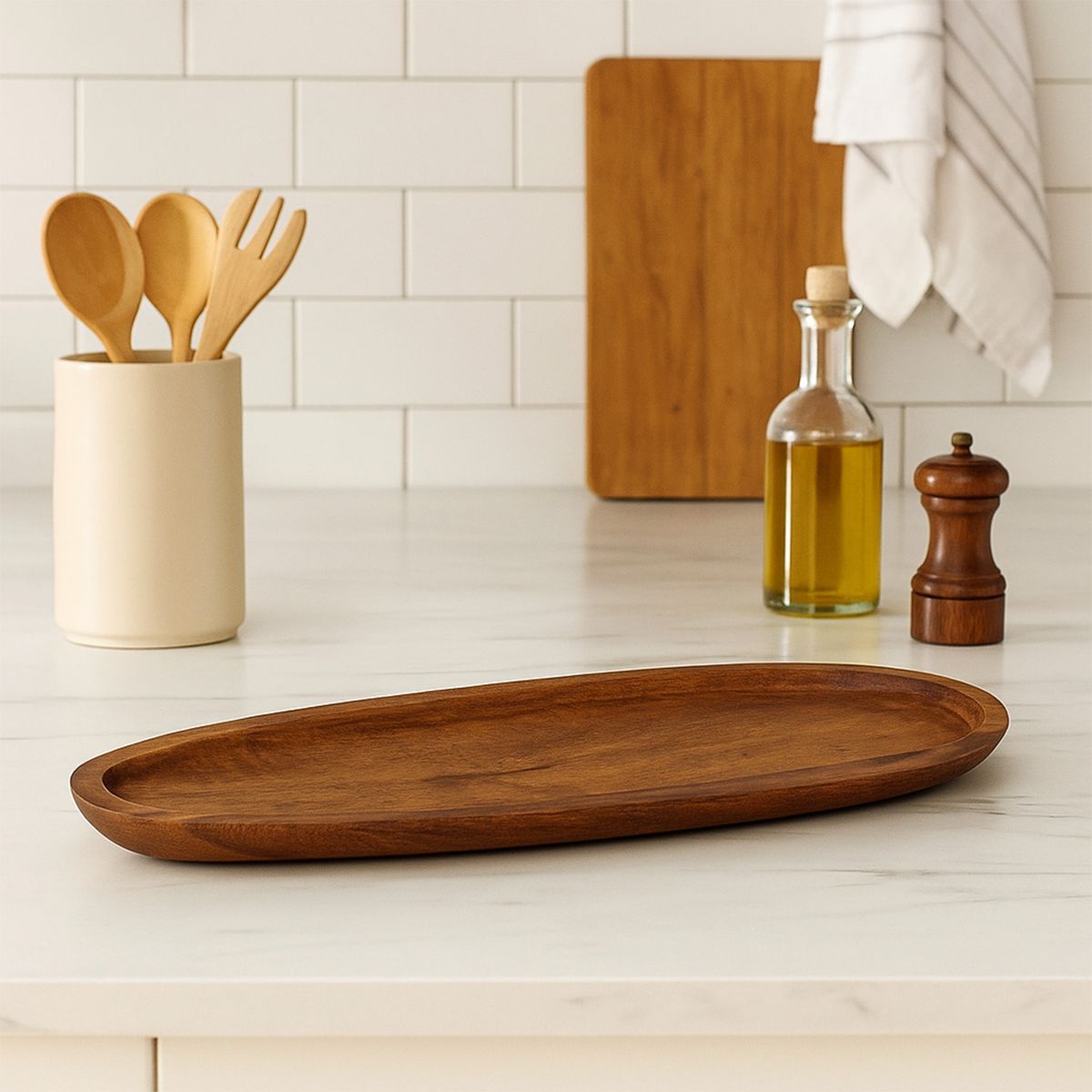 BASEMENT HOME - Tabla Aperitivo Madera Acacia Natural 38 x  13 x 1,5 cm Basement Home