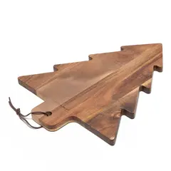 ROBERTA ALLEN - Tabla Madera Pino Acacia Navi 37 x 29 x 1.5 cm Navidad