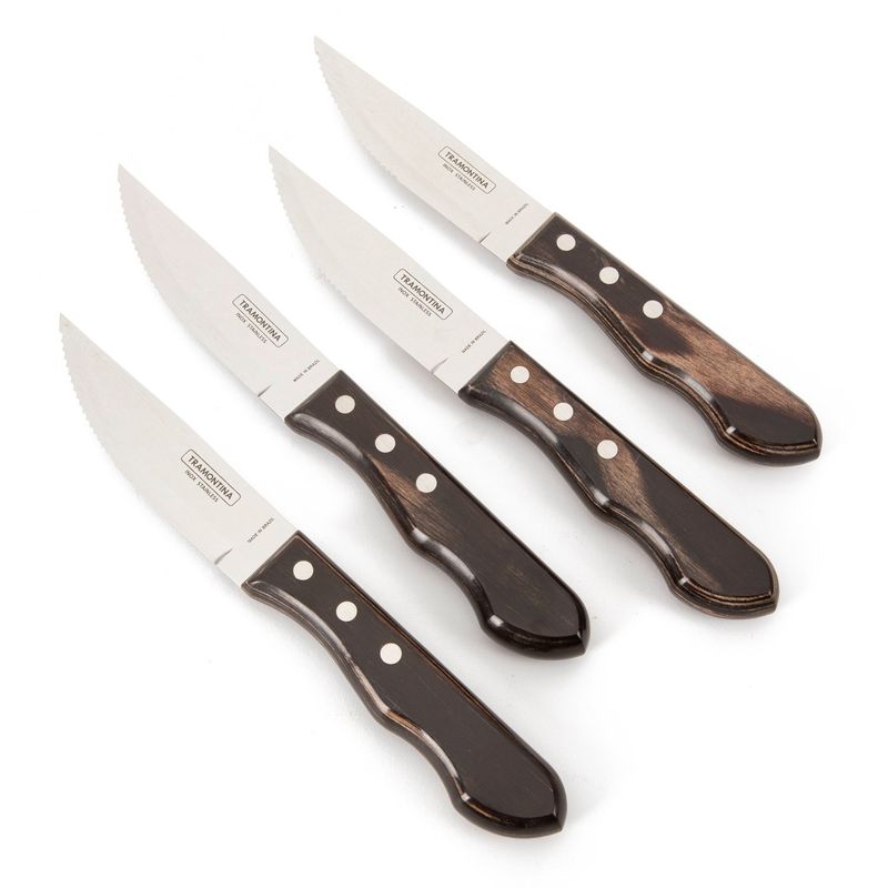 TRAMONTINA - Set 4 Cuchillos Jumbo Churrasco Tramontina