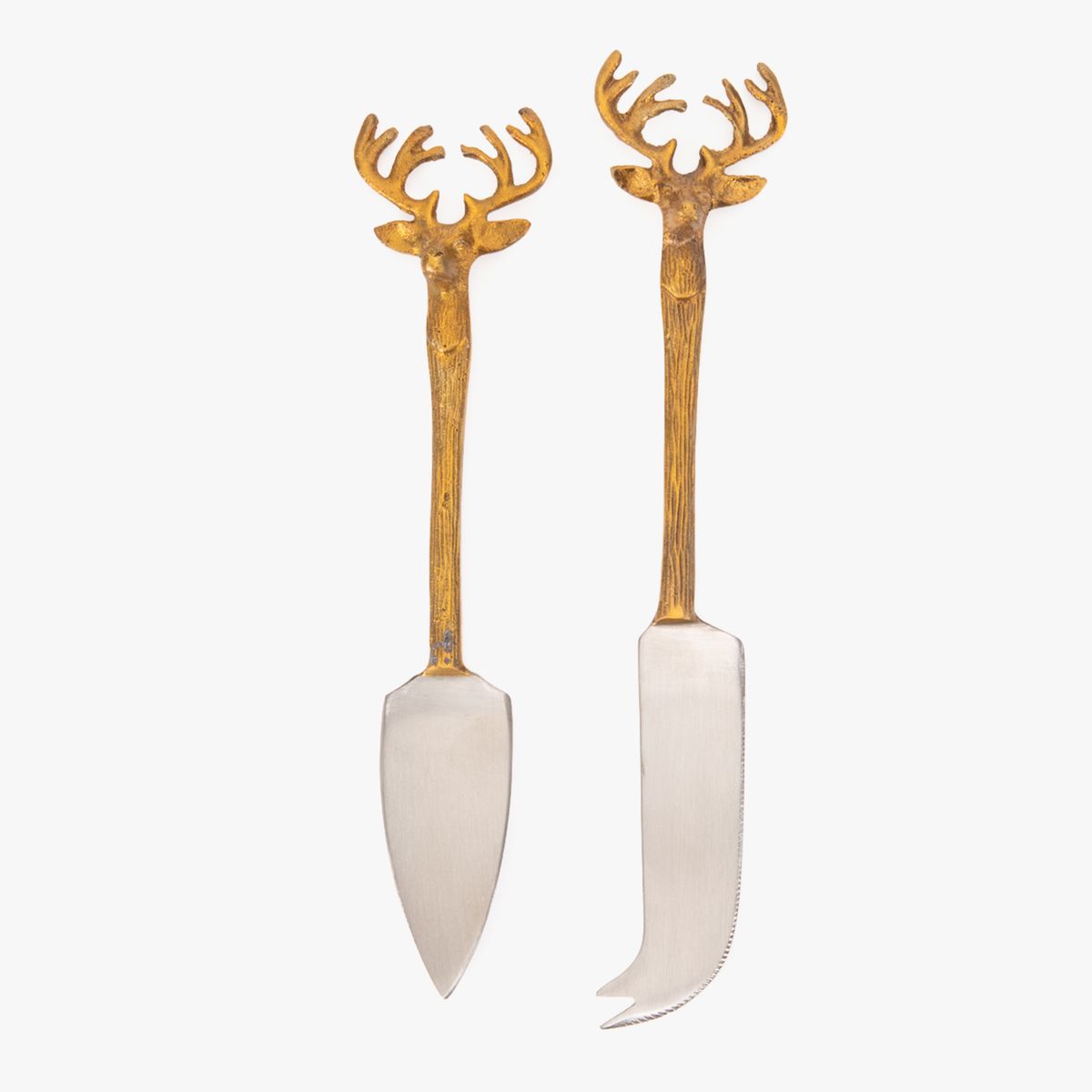 ROBERTA ALLEN - Set 2 Cuchillos Queso Reno Gold Roberta Allen