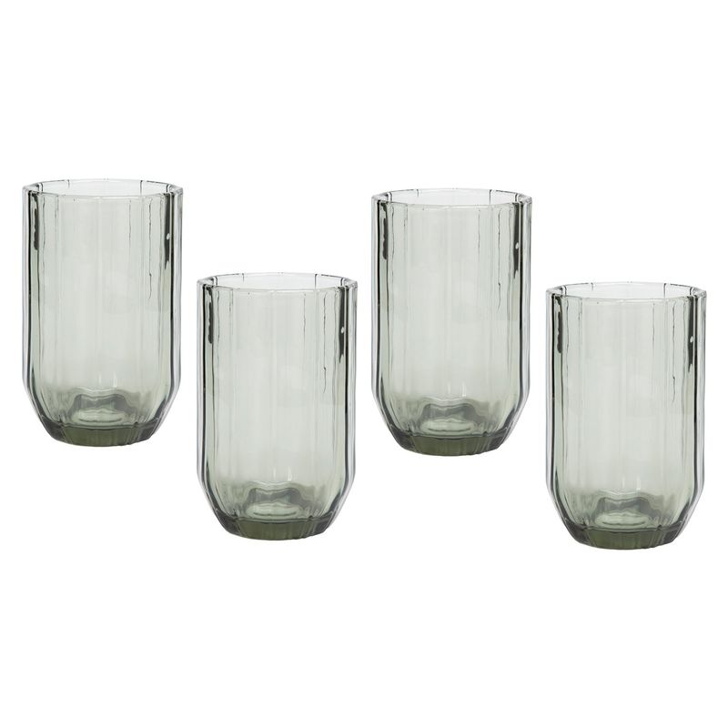 BASEMENT HOME - Set 4 Vasos Altos Oxford Smoky Basement Home