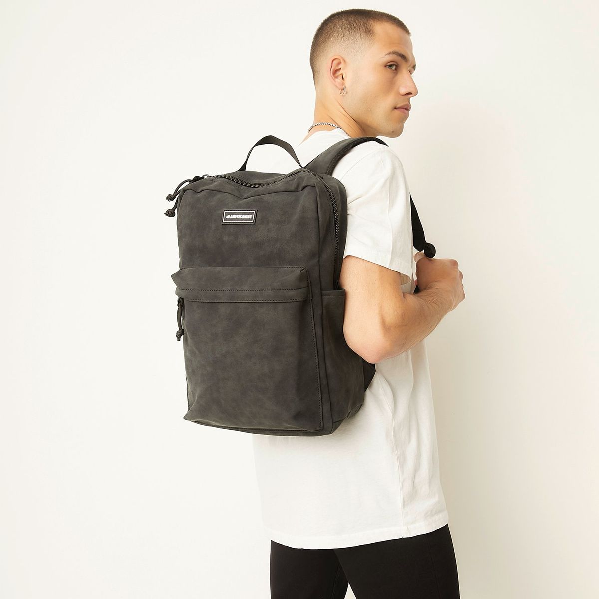 AMERICANINO - Mochila Negro Hombre Americanino