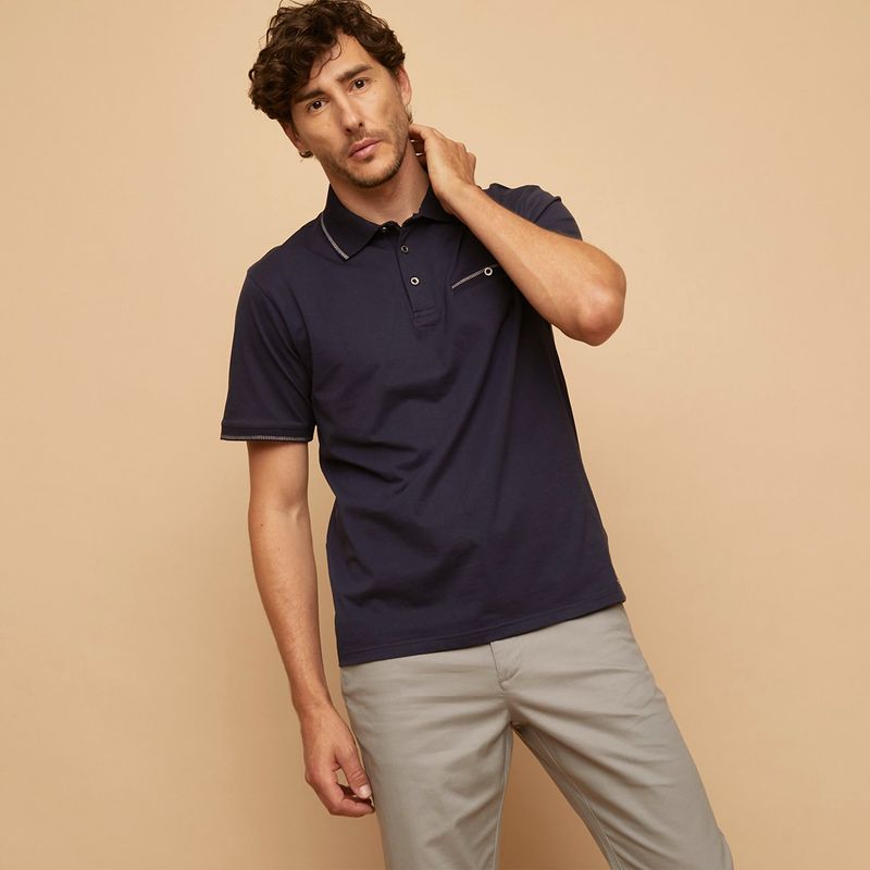 CHRISTIAN LACROIX - Polera Polo Manga Corta Hombre Christian Lacroix