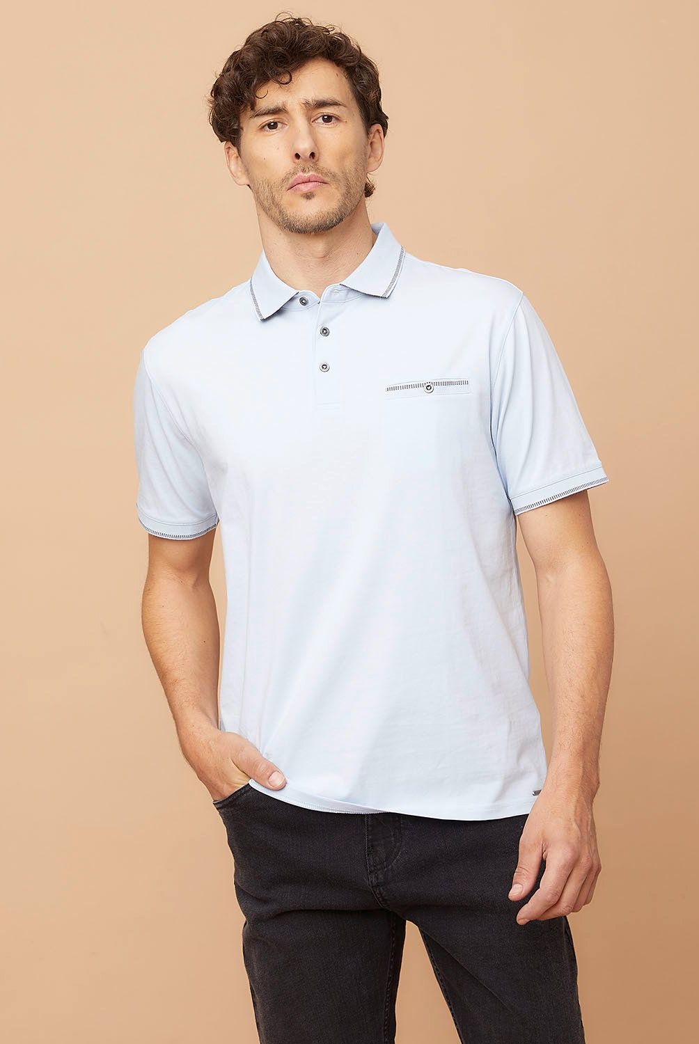 CHRISTIAN LACROIX - Polera Polo Manga Corta Hombre Christian Lacroix