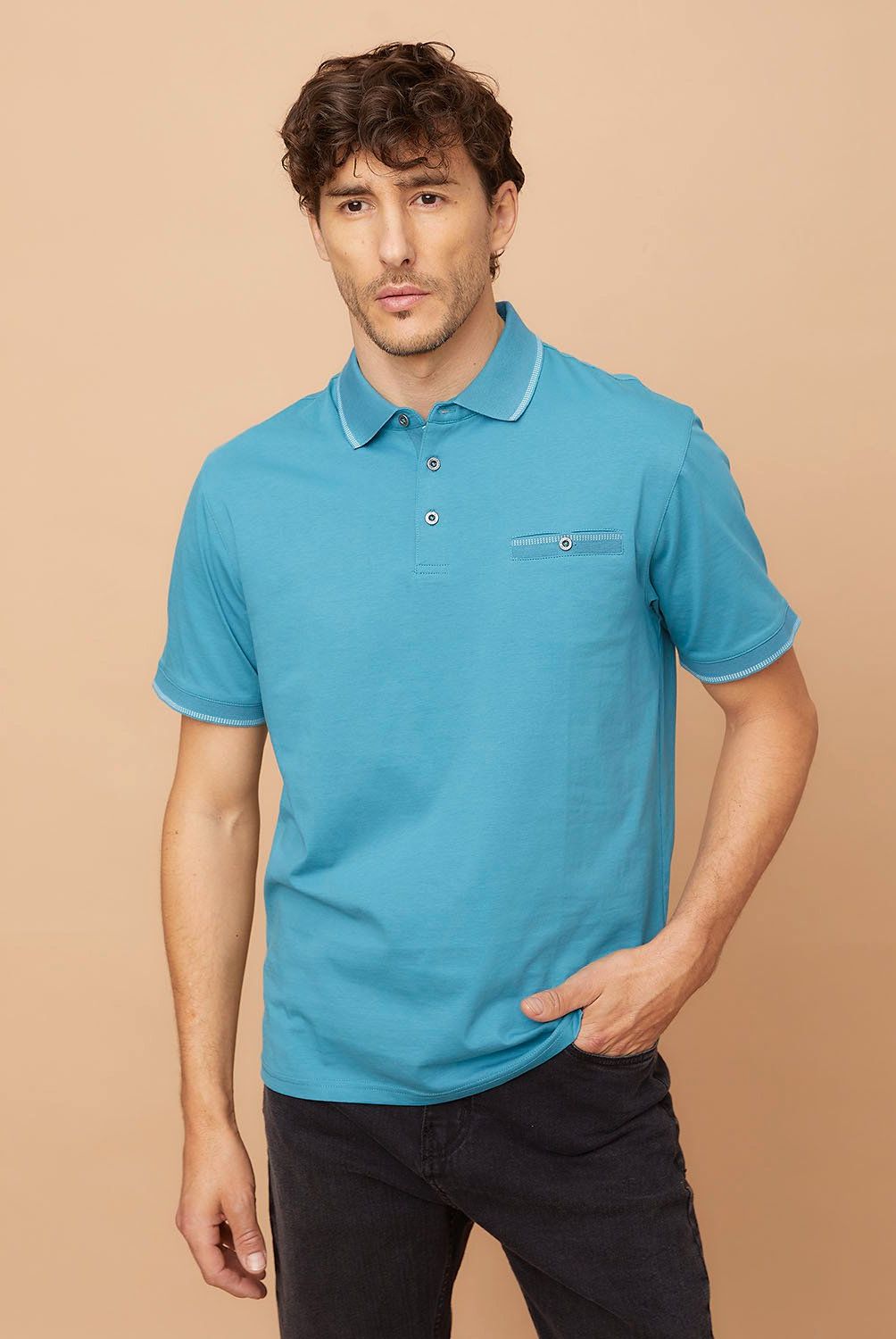 CHRISTIAN LACROIX - Polera Polo Manga Corta Hombre Christian Lacroix