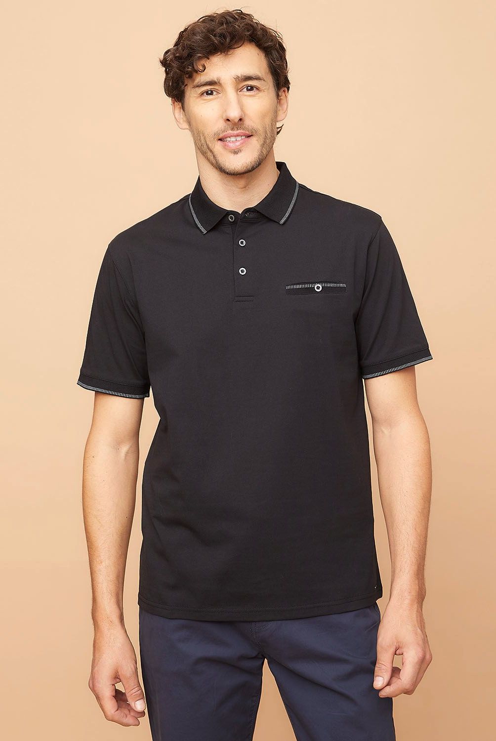 CHRISTIAN LACROIX - Polera Polo Manga Corta Hombre Christian Lacroix
