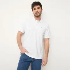 NEWPORT - Polera Piqué Manga Corta Hombre Algodón Casual