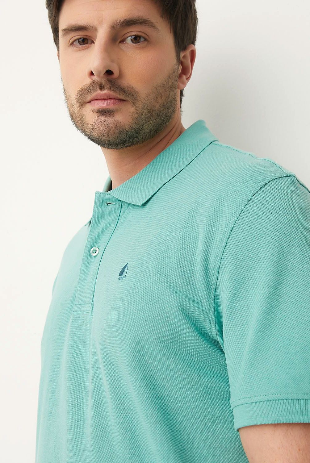 NEWPORT - Polera Newport Piqué Manga Corta Hombre Algodón Casual