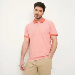 NEWPORT - Polera Piqué Manga Corta Hombre Algodón Casual