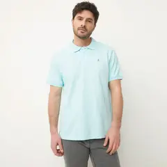 NEWPORT - Polera Piqué Manga Corta Hombre Algodón Casual