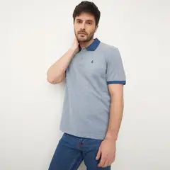 NEWPORT - Polera Piqué Manga Corta Hombre Algodón Casual