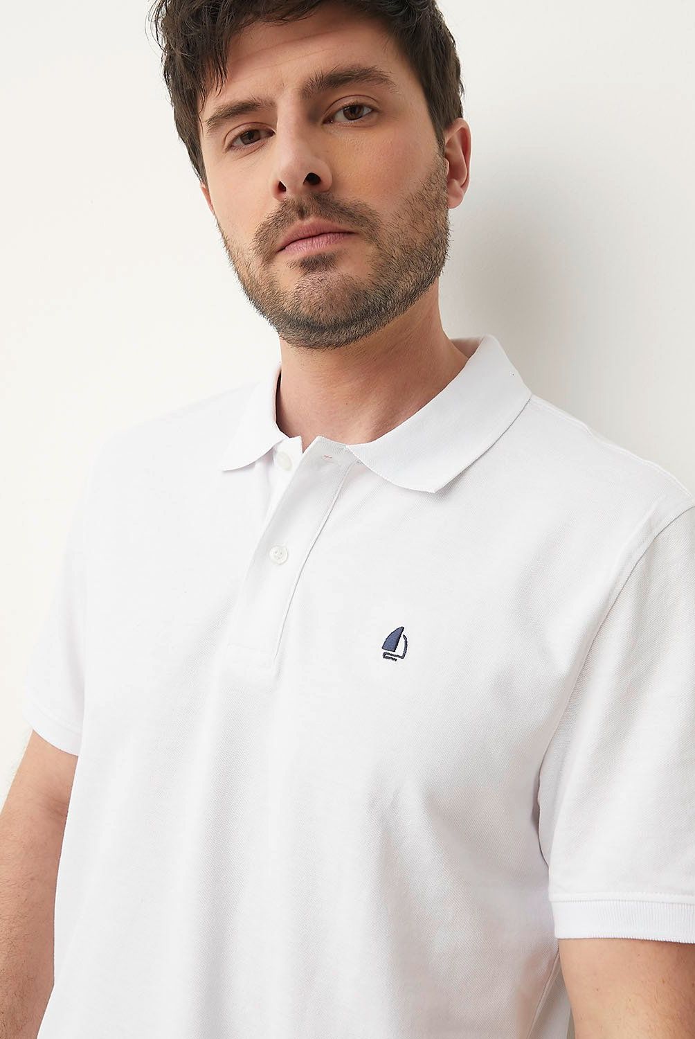 NEWPORT - Polera Newport Piqué Manga Corta Hombre Algodón Casual