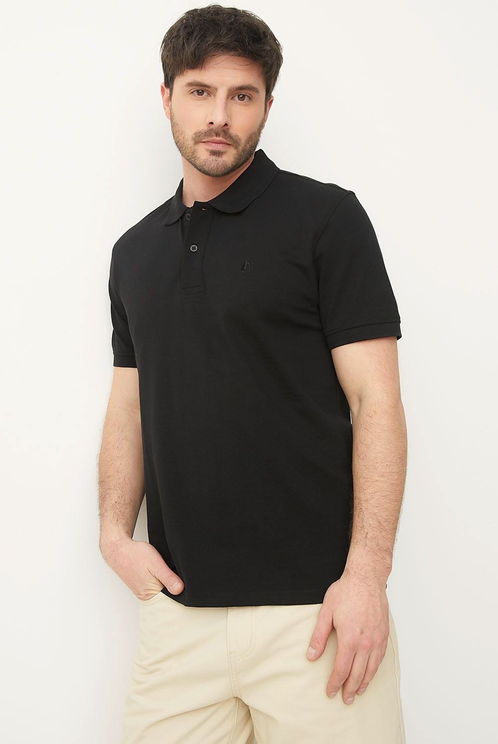 NEWPORT - Polera Newport Piqué Manga Corta Hombre Algodón Casual