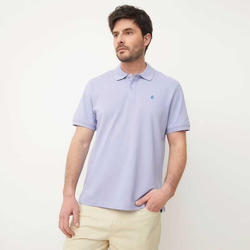 NEWPORT - Polera Newport Piqué Manga Corta Hombre Algodón Casual
