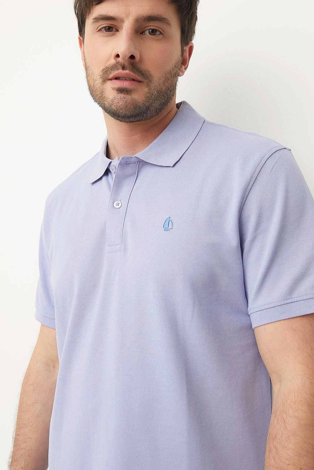 NEWPORT - Polera Newport Piqué Manga Corta Hombre Algodón Casual