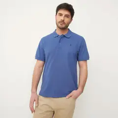 NEWPORT - Polera Piqué Manga Corta Hombre Algodón Casual