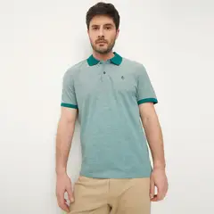 NEWPORT - Polera Piqué Manga Corta Hombre Algodón Casual