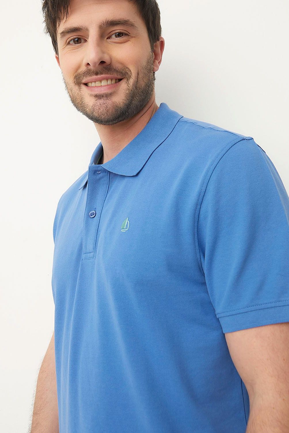 NEWPORT - Polera Newport Piqué Manga Corta Hombre Algodón Casual