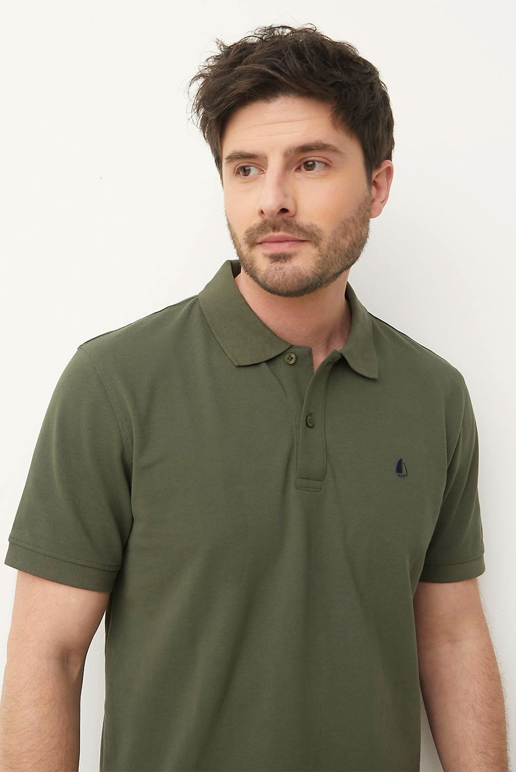 NEWPORT - Polera Newport Piqué Manga Corta Hombre Algodón Casual
