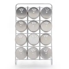 MICA - Set Especiero 12 Piezas Vidrio con Soporte