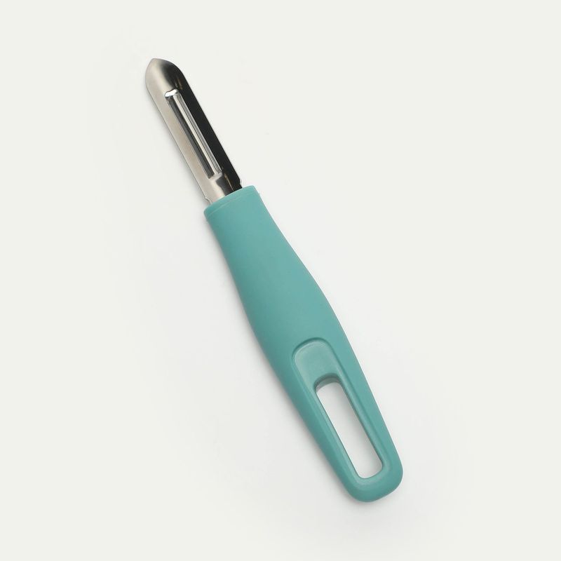 MICA - Pelador Recto Mango Soft Touch Turquesa Mica