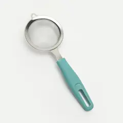 MICA - Mini Colador Mango Soft Touch Turquesa