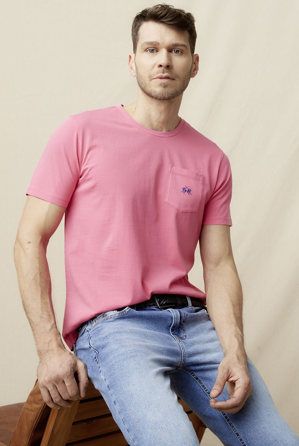 LA MARTINA - Polera Manga Corta Regular Fit Hombre La Martina