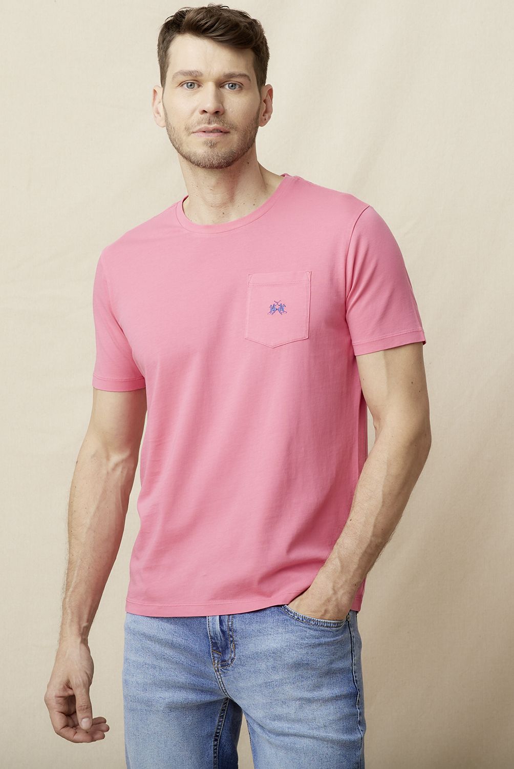 LA MARTINA - Polera Manga Corta Regular Fit Hombre La Martina