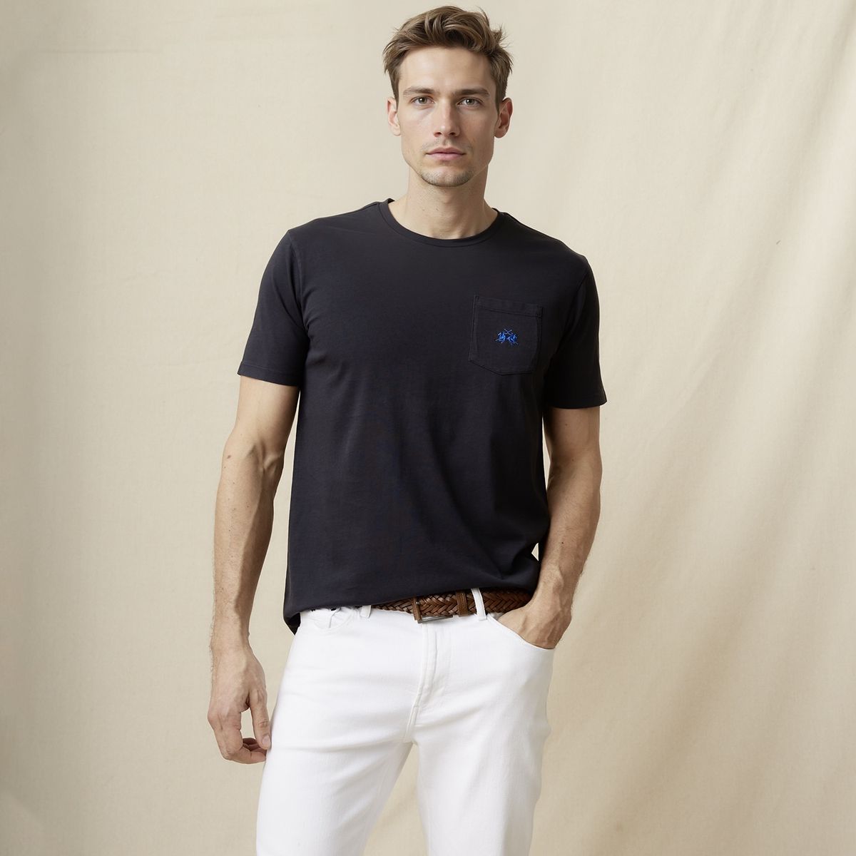 LA MARTINA - Polera Manga Corta Regular Fit Hombre La Martina
