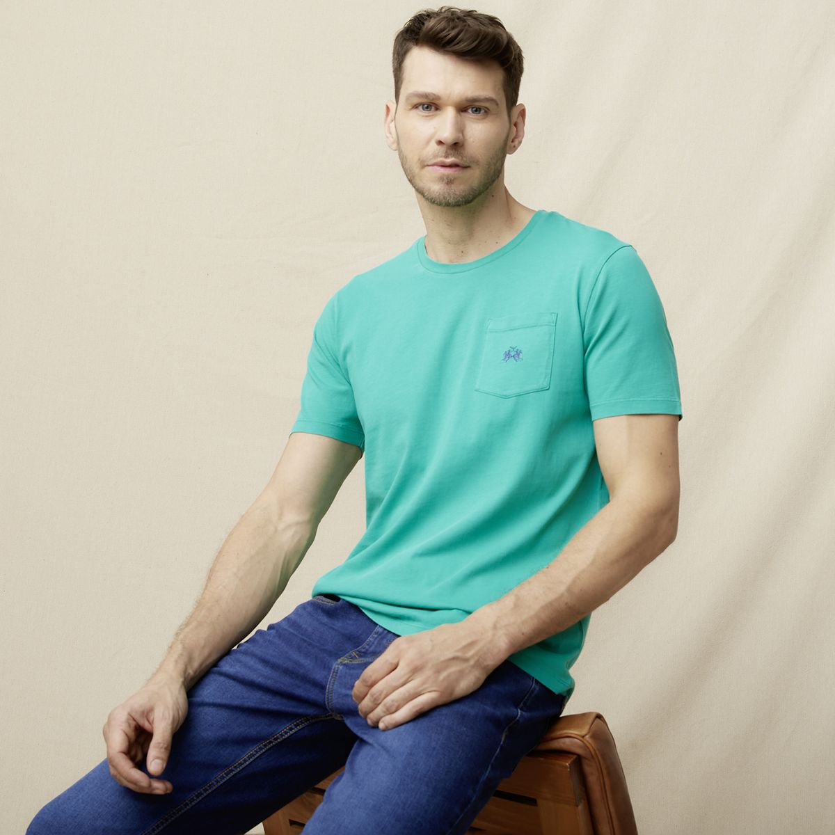 LA MARTINA - Polera Manga Corta Regular Fit Hombre La Martina