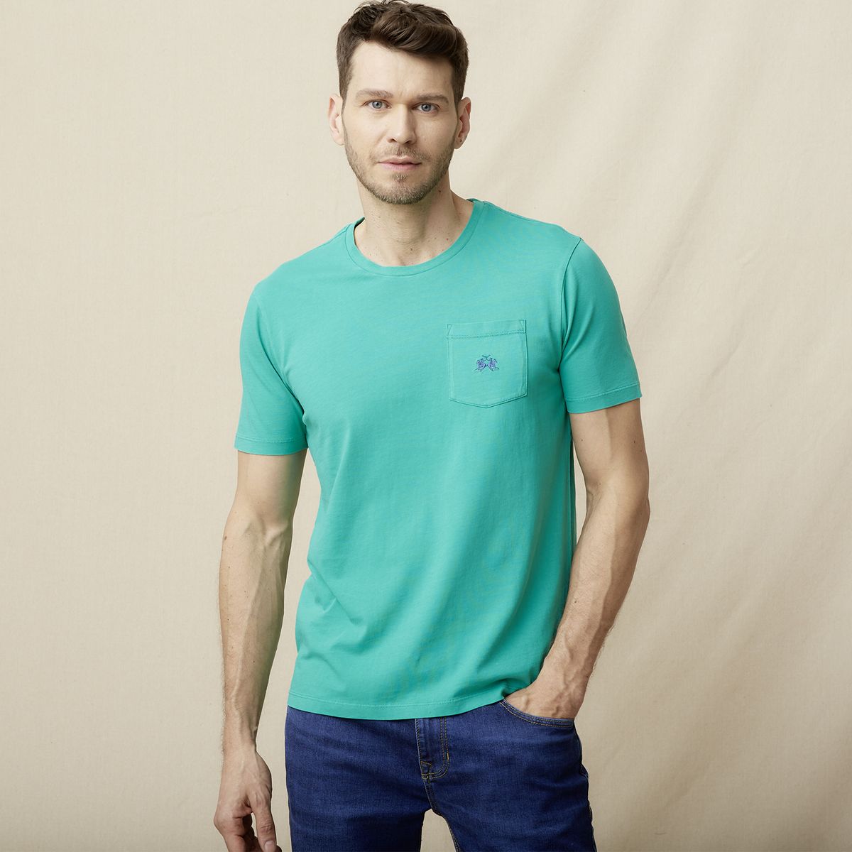 LA MARTINA - Polera Manga Corta Regular Fit Hombre La Martina