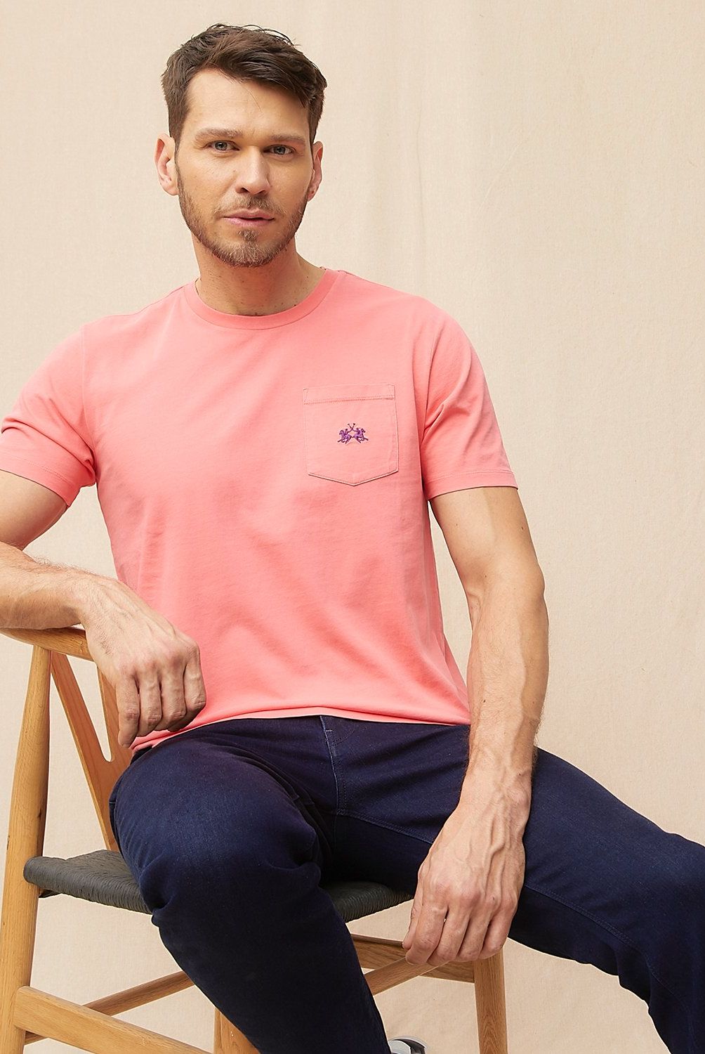 LA MARTINA - Polera Manga Corta Regular Fit Hombre La Martina