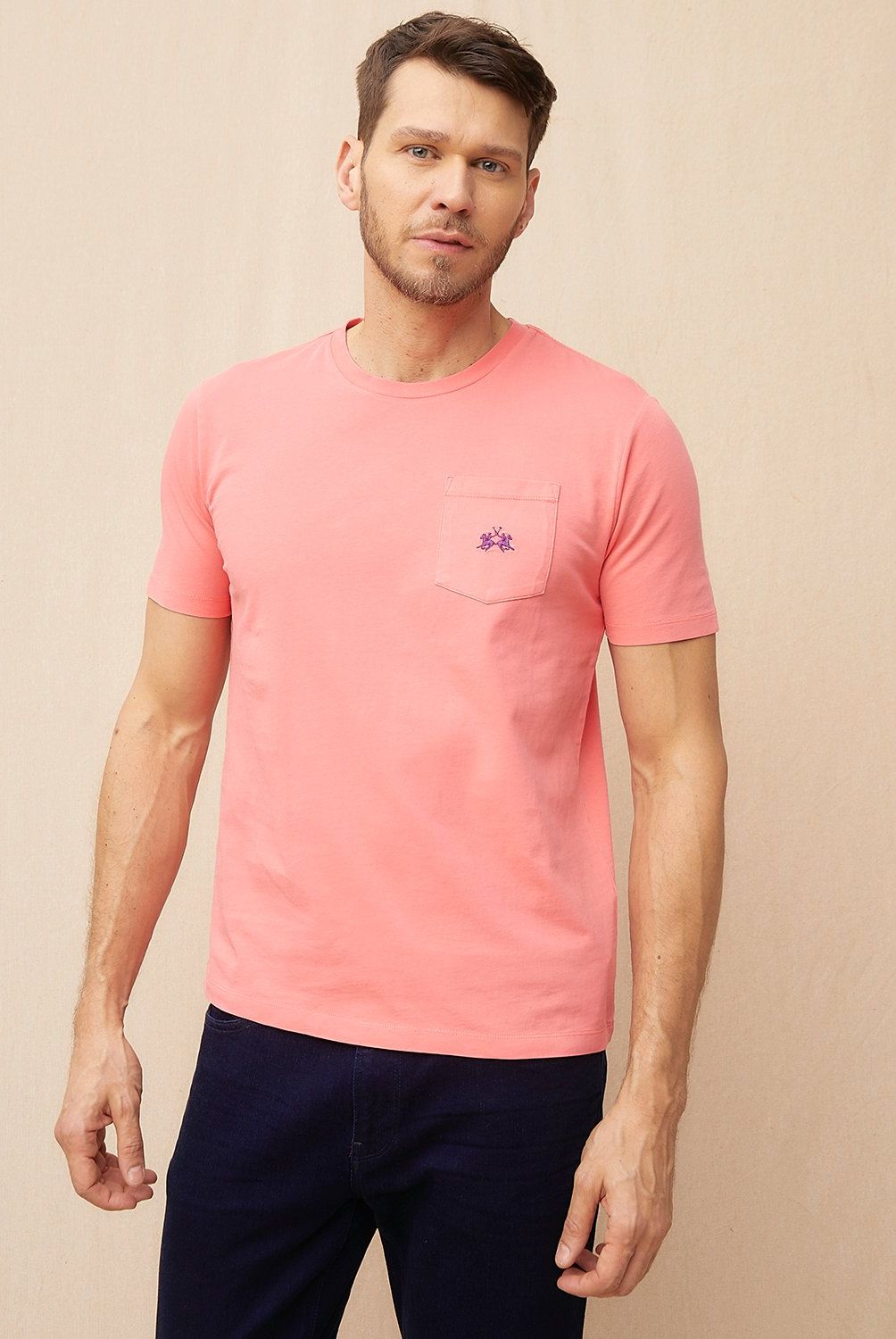 LA MARTINA - Polera Manga Corta Regular Fit Hombre La Martina