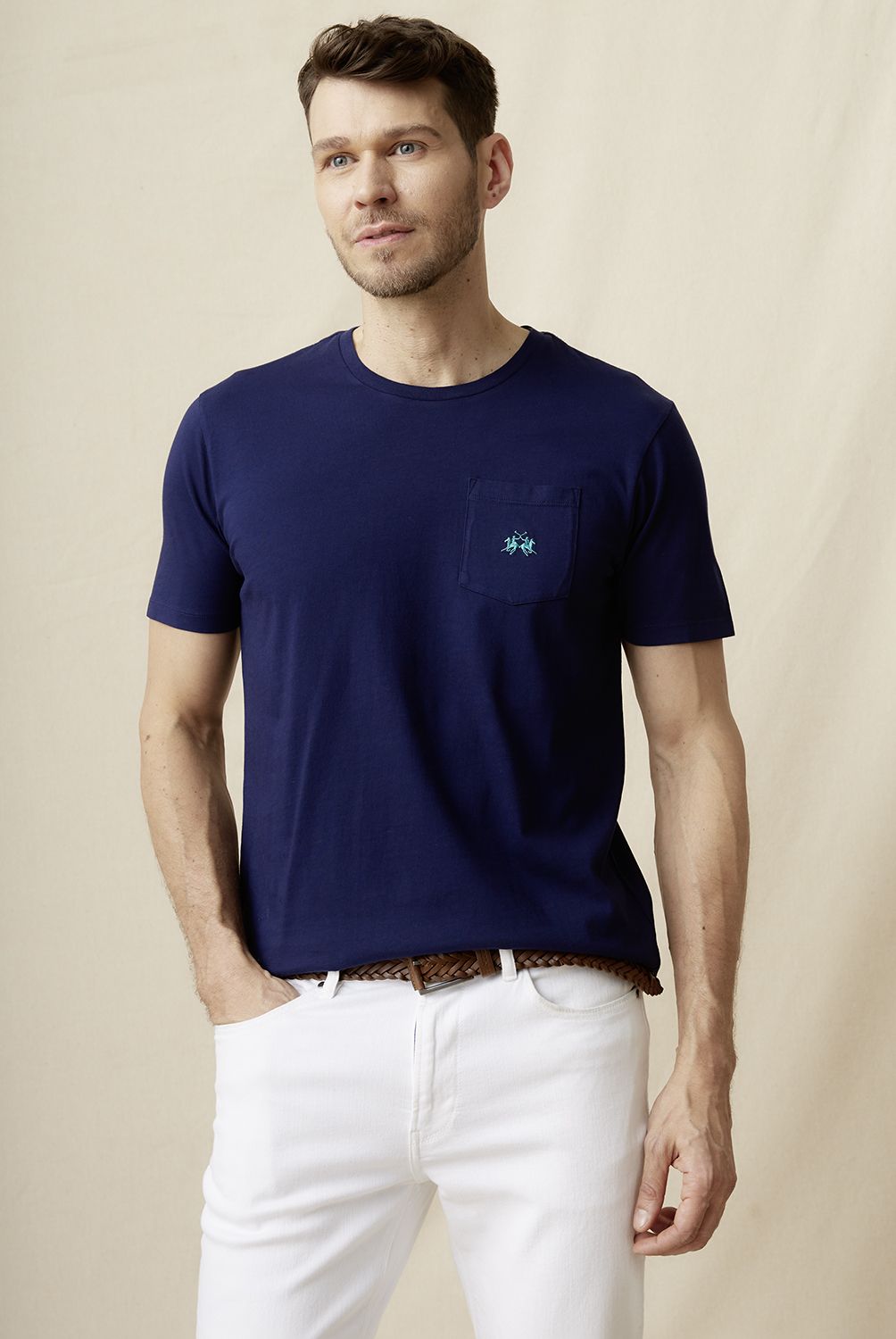 LA MARTINA - Polera Manga Corta Regular Fit Hombre La Martina
