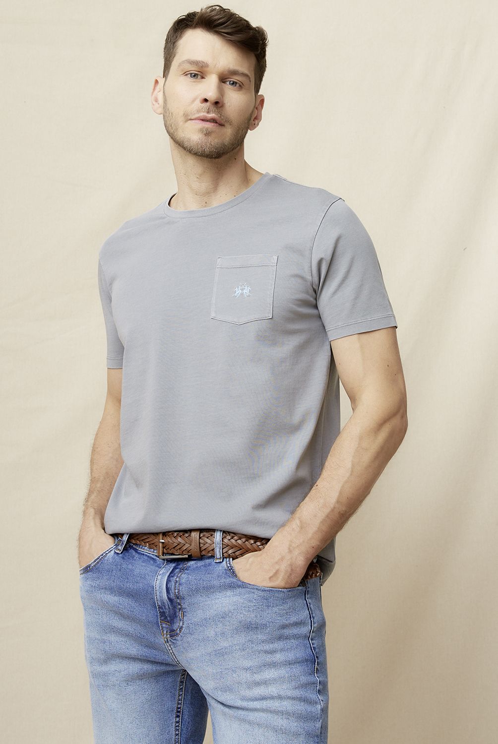 LA MARTINA - Polera Manga Corta Regular Fit Hombre La Martina