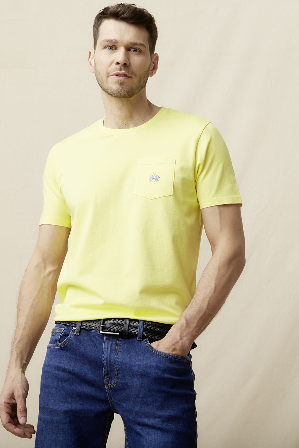 LA MARTINA - Polera Manga Corta Regular Fit Hombre La Martina