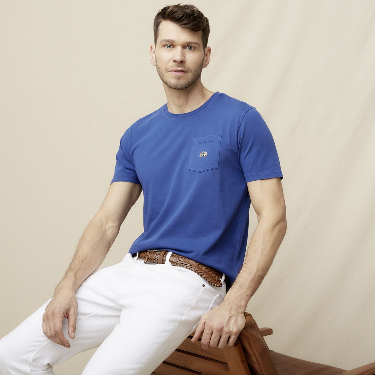 LA MARTINA - Polera Manga Corta Regular Fit Hombre La Martina