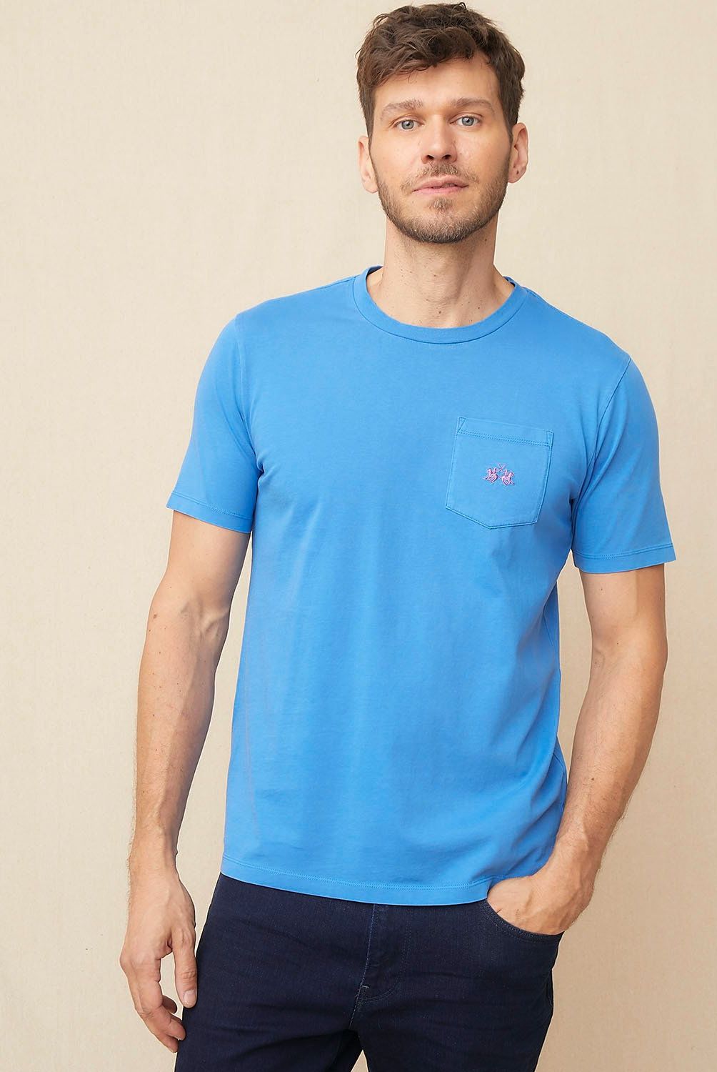 LA MARTINA - Polera Manga Corta Regular Fit Hombre La Martina