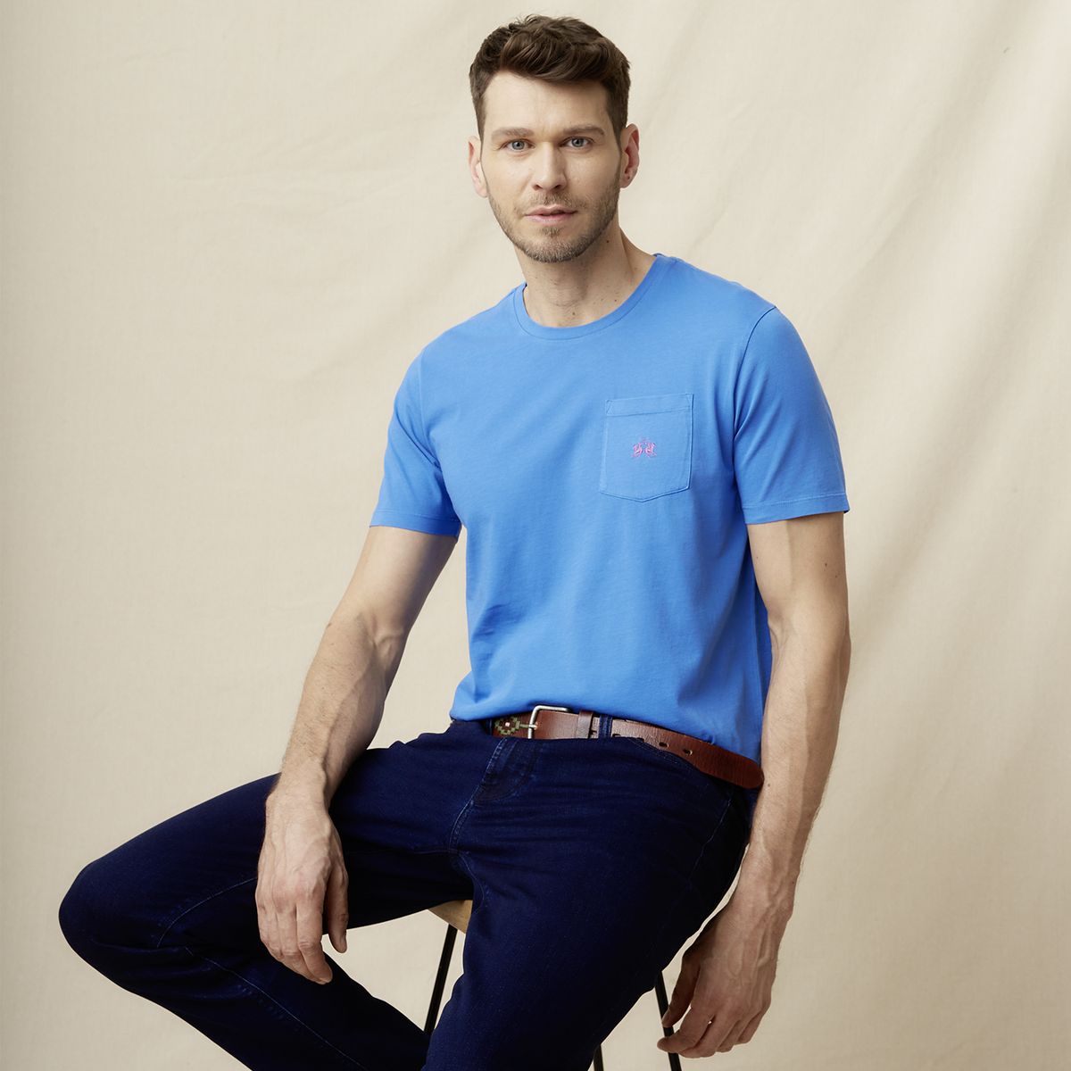 LA MARTINA - Polera Manga Corta Regular Fit Hombre La Martina