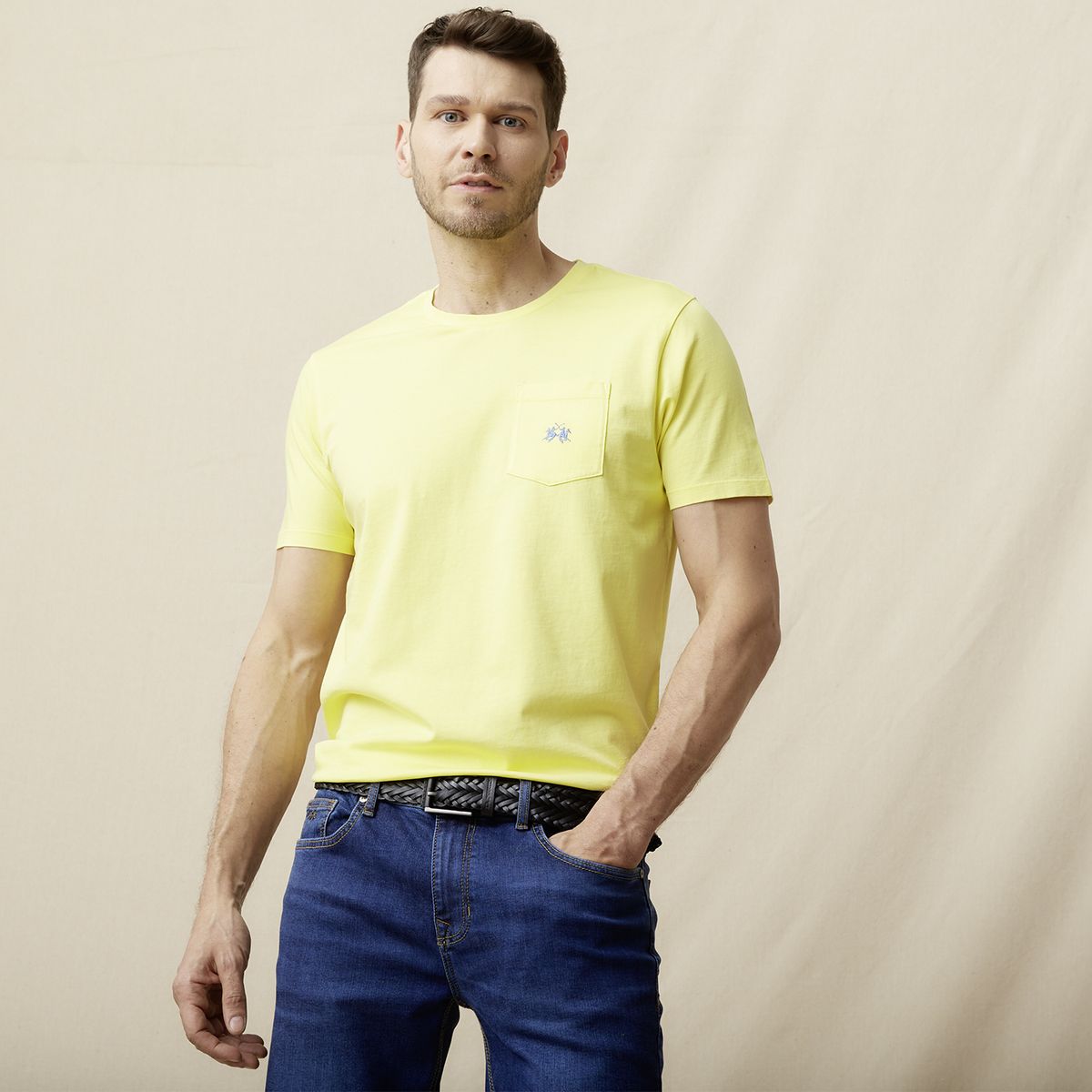 LA MARTINA - Polera Manga Corta Regular Fit Hombre La Martina