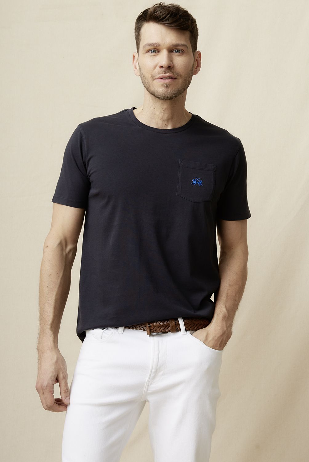 LA MARTINA - Polera Manga Corta Regular Fit Hombre La Martina