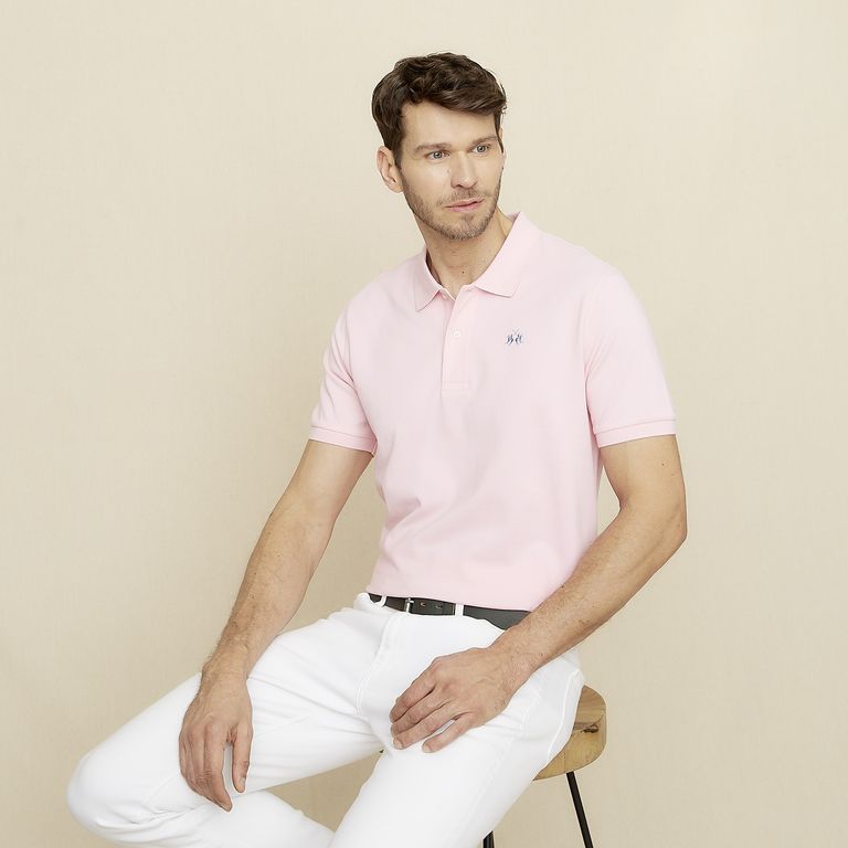 Polera Manga Corta Cuello Pique Hombre