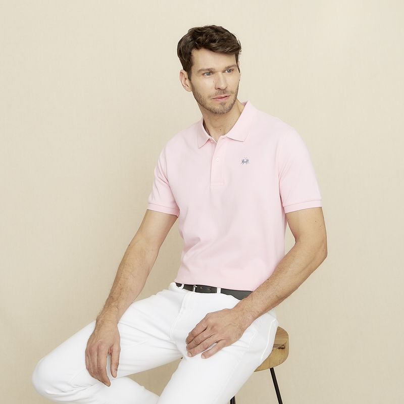 LA MARTINA - Polera Manga Corta Cuello Pique Hombre La Martina