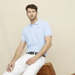 LA MARTINA - Polera Manga Corta Cuello Pique Hombre